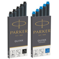 PARKER Großraum-Tintenpatronen QUINK, blau