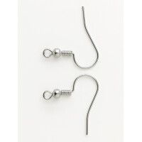 folia DIY Ohrringhaken, 20 x 18 mm, silber