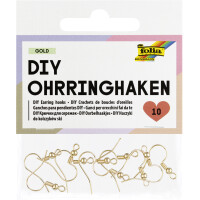 folia DIY Ohrringhaken, 20 x 18 mm, gold