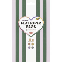 folia Flachbeutel Flat Paper Bags Stripes "GLOW...