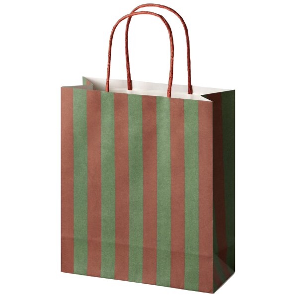 folia Papier-Tragetaschen "STRIPES CLASSIC", Gr&ouml;&szlig;e: M