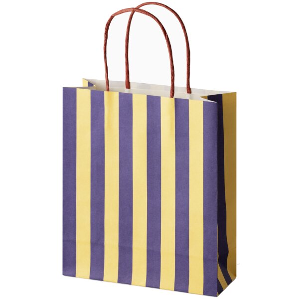folia Papier-Tragetaschen "STRIPES CLASSIC", Gr&ouml;&szlig;e: M