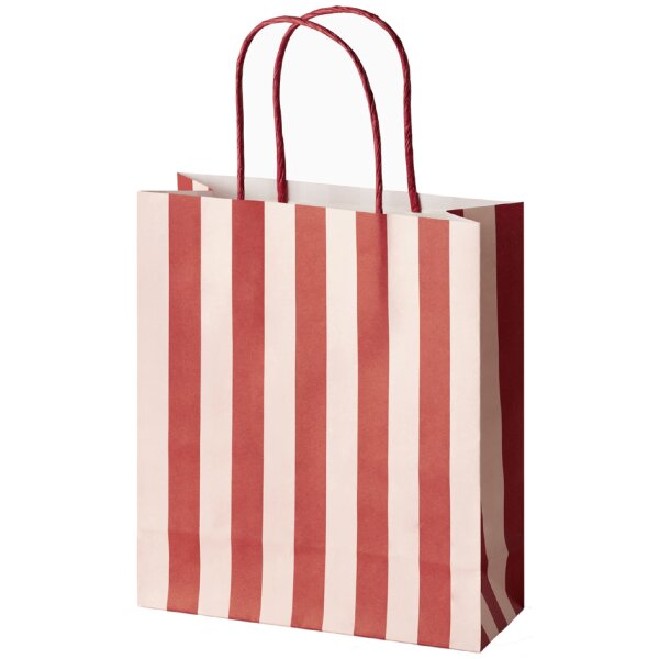 folia Papier-Tragetaschen "STRIPES CLASSIC", Gr&ouml;&szlig;e: M