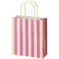 folia Papier-Tragetaschen "STRIPES NEON", Größe: S