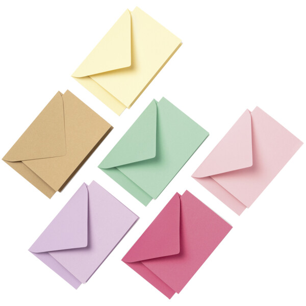 folia Klappkarten PASTEL, 105 x 148 mm, farbig sortiert