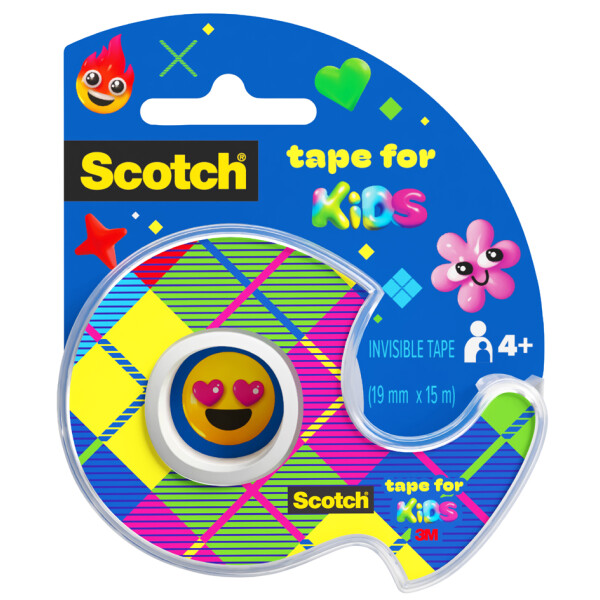 Scotch Klebefilm Kids, 19 mm x 15 m, unsichtbar, matt