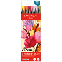 CARAN DACHE Fasermaler FIBRALO Brush BLOOM, 6er Set