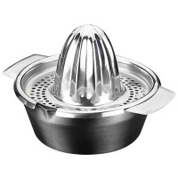 metaltex Zitruspresse, aus Edelstahl, 2-teilig, silber