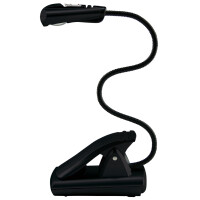 WEDO LED-Leselampe mit Clip, mobil, 1 LED, schwarz