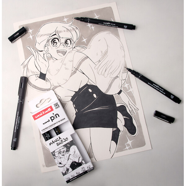 uni-ball Fineliner PIN "Manga Josei", 5er Set