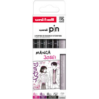 uni-ball Fineliner PIN "Manga Josei", 5er Set