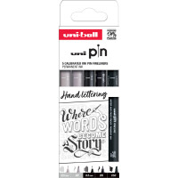uni-ball Fineliner PIN "Hand Lettering", 5er Set