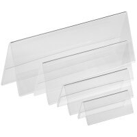 EUROPEL Tisch-Namensschild, 150 x 55 mm, Dach-Form, 10er-Set