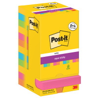 Post-it Haftnotizen super sticky notes, 76 x 76 mm, 8+4