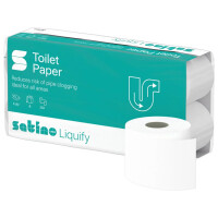 SATINO Liquify Toilettenpapier weiß, 2-lagig, 250 Blatt - 1 Palette (2.112 Rollen)