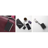 MOLESKINE Mini-Notizbuch Anhänger, Hardcover, schwarz