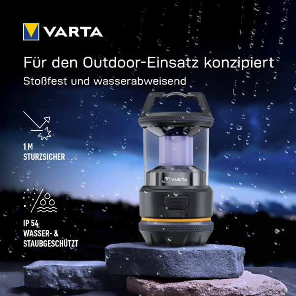 VARTA Campingleuchte Outdoor-Sportlaterne L20R, anthrazit