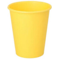 STARPAK Papp-Trinkbecher, 0,2 l, gelb, 50er