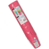 STARPAK Papp-Trinkbecher, 0,2 l, rot, 50er