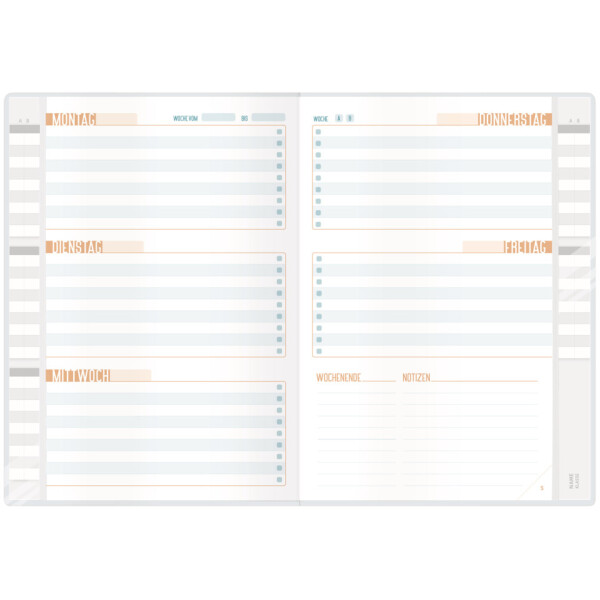 SCHULSTUFF Aufgabenheft Smart, A5, 48 Blatt, sortiert 11490-7