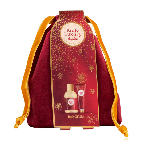 ACCENTRA Badeset im Samtbeutel Body Luxury rot 6063309
