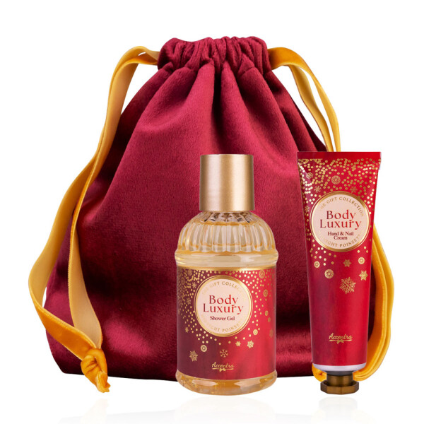 ACCENTRA Badeset im Samtbeutel Body Luxury rot 6063309