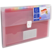 EXACOMPTA Fächertasche Crystal, 6 Fächer,...