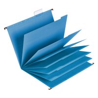 FALKEN Projekt- Personalmappe UniReg DIN A4, 230g qm Kraftkarton, 6 Trennblätter, seitlich offen, blau 15046582