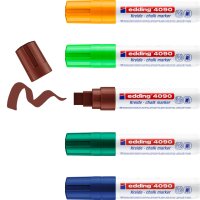 EDDING Windowmarker 4090, 4-15mm, Keilspitze, 5 Stück, sortiert 4090-099