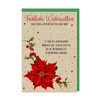 BRAUN+COMPANY Weihnachtsbillett Graspapier mit...