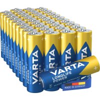 VARTA Batterie Alkali-Mangan, Mignon AA, Longlife Power,...