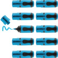 EDDING Textmarker 7 mini, 1-3mm, 10 Stück, neonblau 4-7-10063