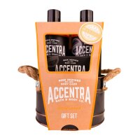ACCENTRA Geschenkset Mens Collection Blecheimer braun...