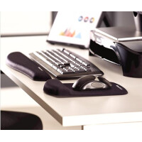 Fellowes Handgelenkauflage PlushTouch mit Mauspad, blau