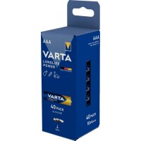 VARTA Batterie Alkali-Mangan, Micro AAA, Longlife Power,...