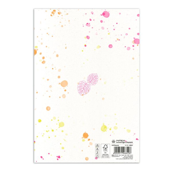 RNK Notizbuch Heupapier, HAYBeauty, A5, 75g m&sup2;, 60 Blatt, Eco Softcover, dotted 46841