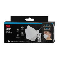 3M Atemschutzmaske Aura FFP2, ohne Ventil, 3 Stück,...