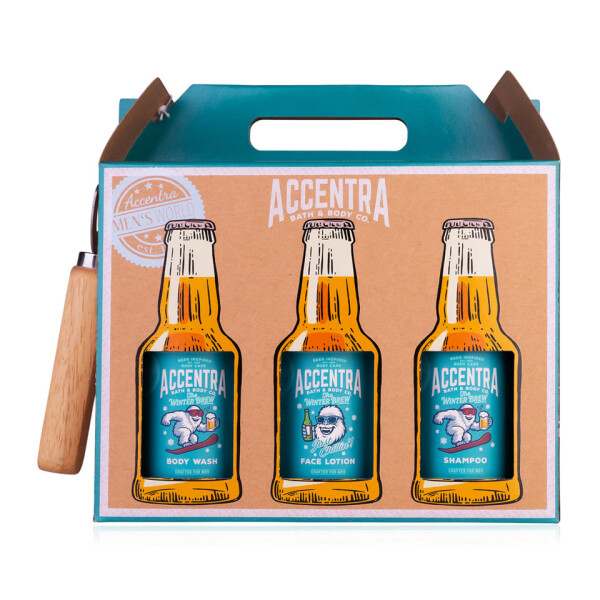 ACCENTRA Geschenkset Mens Collection Sixpack Winter Edition petrol braun 6063353