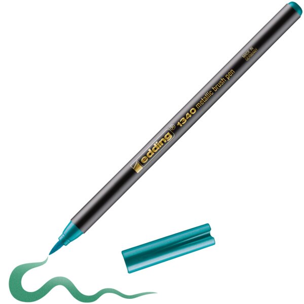 EDDING Pinselstift 1340, 1-6mm, gr&uuml;n metallic 1340074