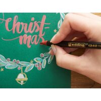 EDDING Pinselstift 1340, 1-6mm, grün metallic 1340074