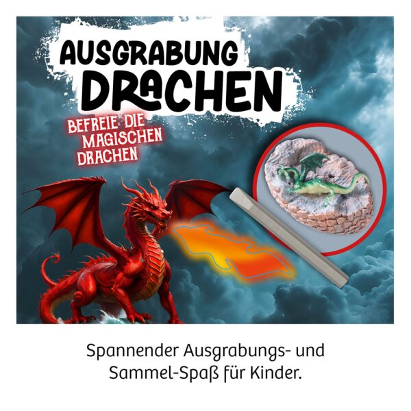 KOSMOS Ausgrabungsset Drachen, sortiert 601379