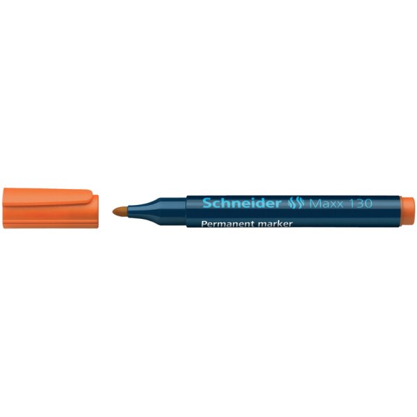 SCHNEIDER Permanentmarker Maxx 130, Rundspitze, 1-3 mm, orange SN113006