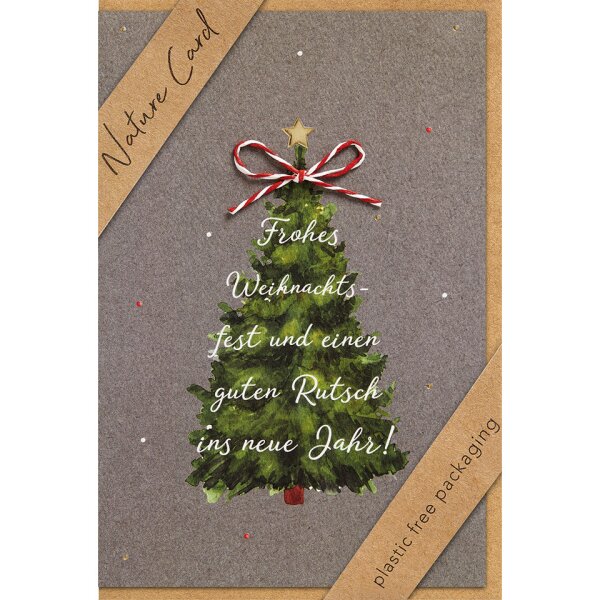 BSB Doppeltext-Weihnachtskarte Nature Card, 11,5 x 17 cm 22-6953
