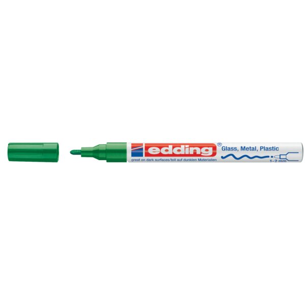EDDING Glanzlackmarker 751, 1-2mm, Rundspitze, gr&uuml;n 751-9-004