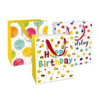 BRAUN+COMPANY Geschenktragetasche happy, 21 x 18 x 8 cm,...