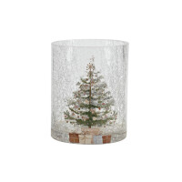POSIWIO Windlicht Weihnachtsbaum, Ø 12 x 14,5 cm,...