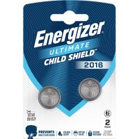 ENERGIZER Knopfzellen-Batterie Lithium CR2016, 90 mAh,...