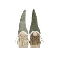 POSIWIO Weihnachtsfigur Wichtel, 6 x 2,5 x 22 cm, MDF,...