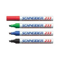 SCHNEIDER Permanentmarker Maxx 233, nachfüllbar, 1+5 mm, rot SN123302