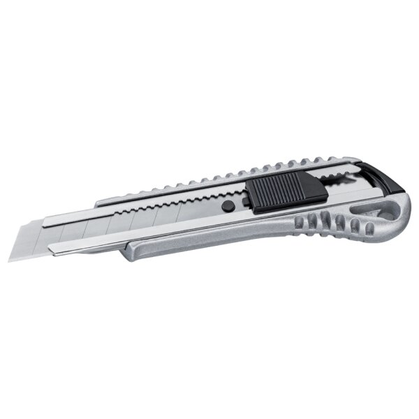WESTEX Cutter, Aludruckguss, Klinge: 9 mm, silber